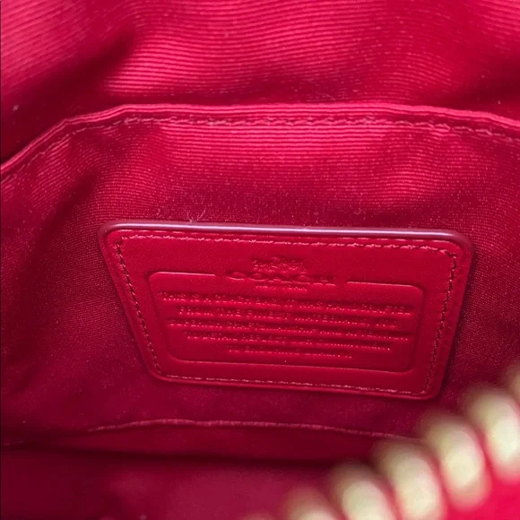 Coach Vibrant Red Crossbody Bag - Picture 9 of 11